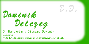 dominik delczeg business card